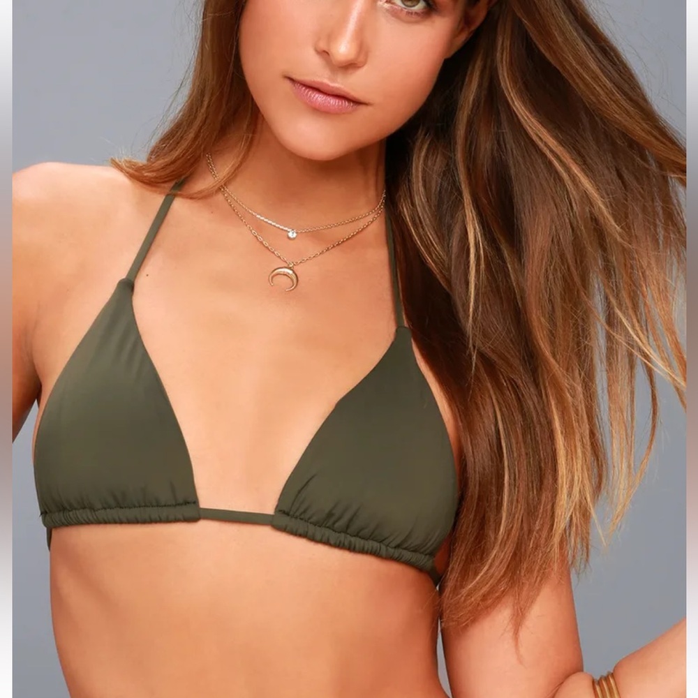 Victoria's Secret Olive Green Bikini Top
